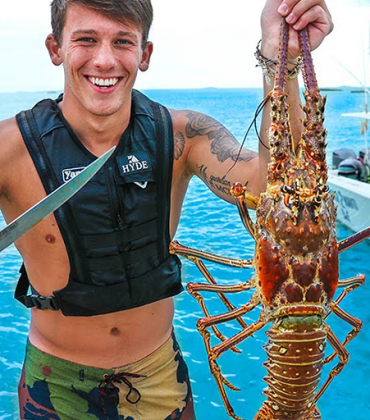 Spearfishing GIANT LOBSTER Off a Remote Island!! (Catch Clean Cook)